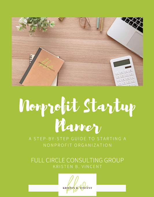 Nonprofit Startup Planner e-book